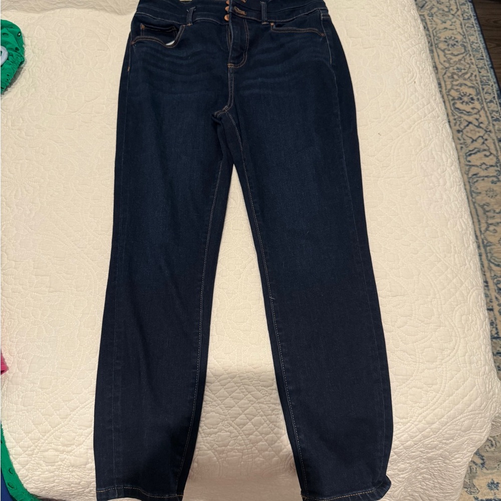 Ann Taylor Midnight Blue Cropped Jeans